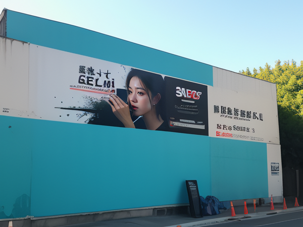 河南房地產(chǎn)圍墻式噴繪廣告