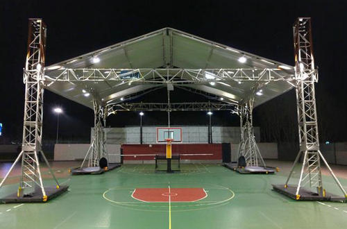 金屬材料的鄭州背景板搭建成本大概是多少？