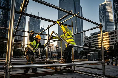 鄭州舞臺(tái)桁架安裝需要幾名工人
